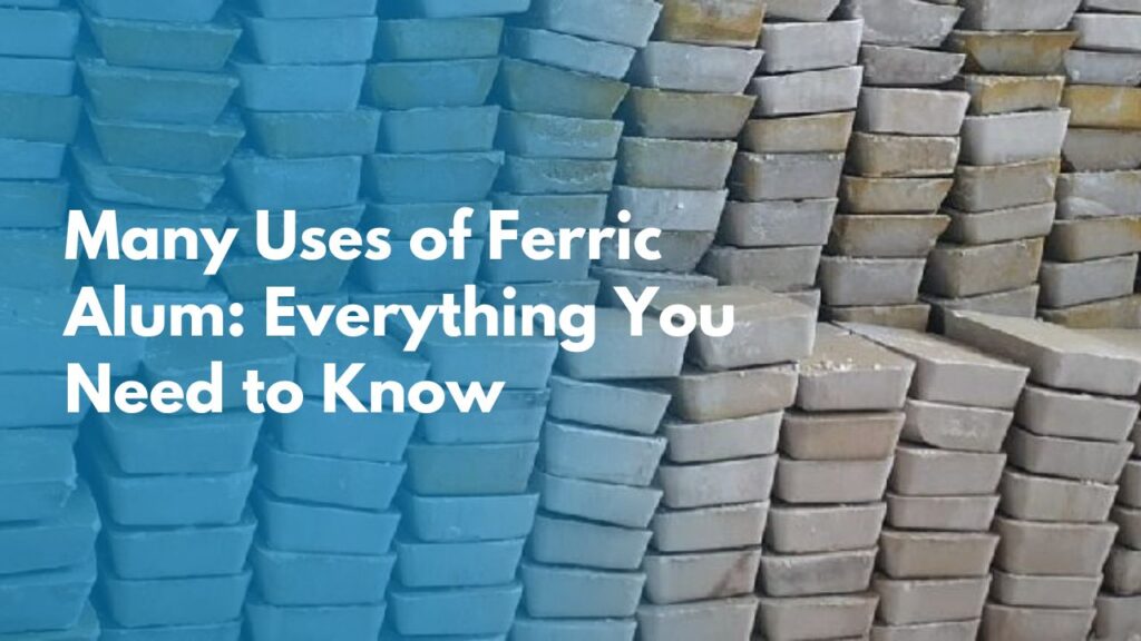 ferric alum uses